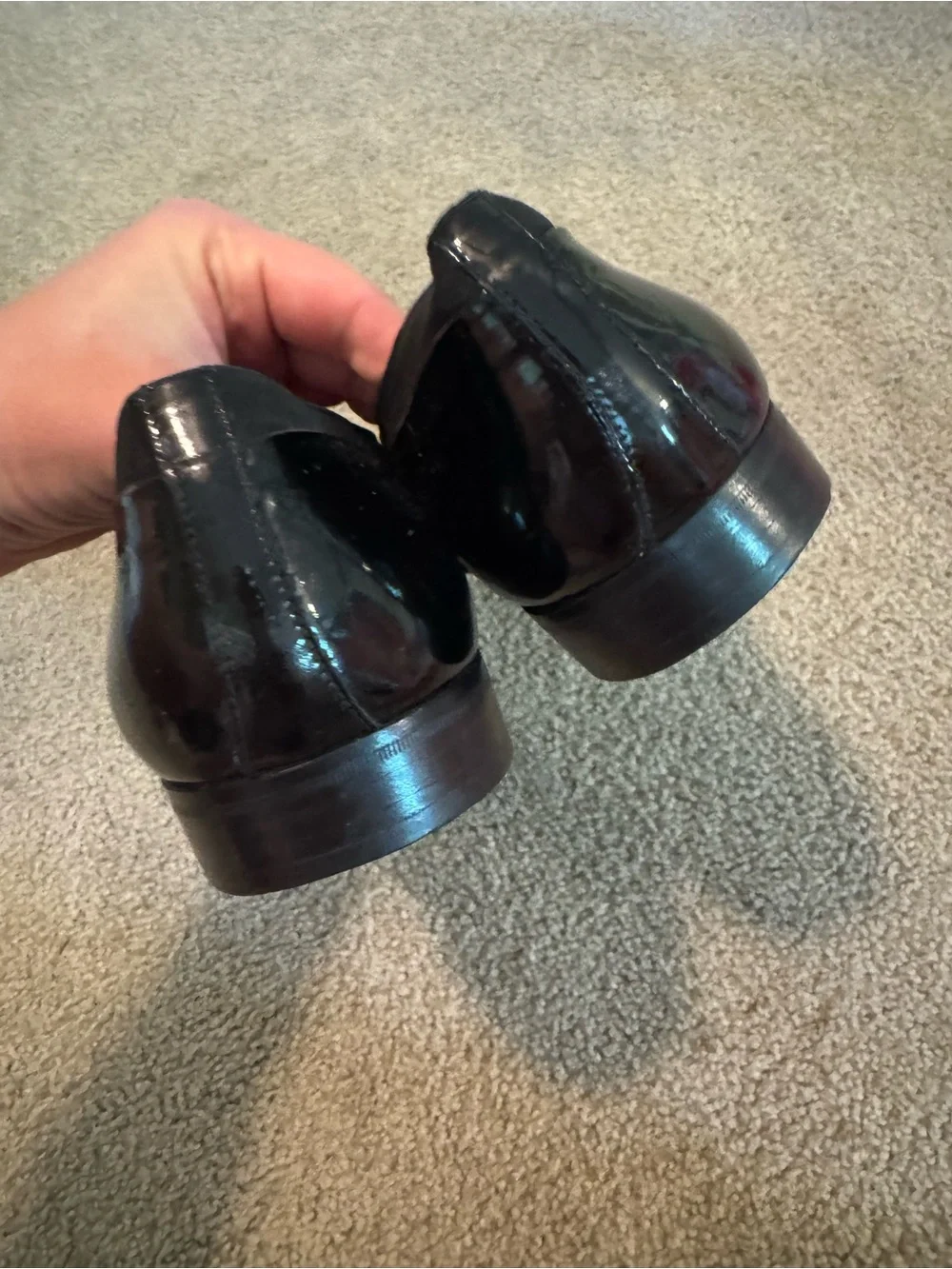 Bally Mens Shoes Size 11M Banner Black Patent Leather Slip On Made In Italy